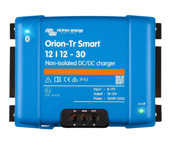 Victron Orion-TR Smart DC-DC Charger NON-ISOLATED 12/12-30A (360W) | DC Chagers/Manager