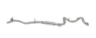 Metal exhaust pipe on a white background