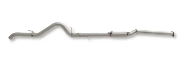 Metal exhaust pipe on a white background
