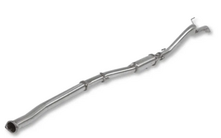 Metallic exhaust pipe on a white background
