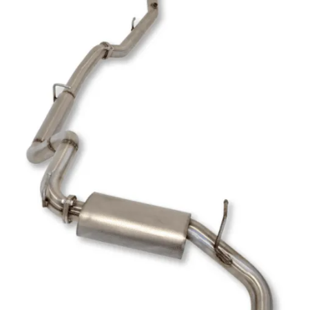 Car exhaust system on a white background