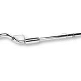 Chrome exhaust pipe on a white background