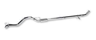 Chrome exhaust pipe on a white background