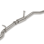 Metallic exhaust pipe on a white background