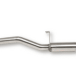 Metal exhaust pipe on a white background