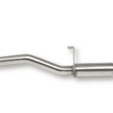 Metal exhaust pipe on a white background