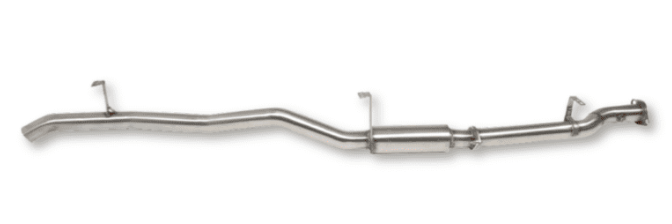 Metal exhaust pipe on a white background