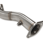Metallic exhaust pipe on a white background