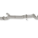 Metal exhaust pipe on a white background