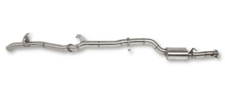 Metallic exhaust pipe on a white background