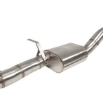 Metallic exhaust pipe on a white background