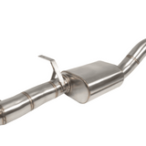 Metallic exhaust pipe on a white background