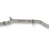 Metal exhaust pipe on a white background