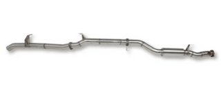 Metal exhaust pipe on a white background