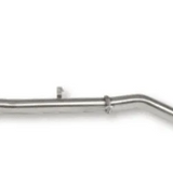 Chrome exhaust pipe on a white background