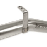 Metal exhaust pipe with 'forge' branding on a white background
