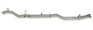 Metallic exhaust pipe on a white background