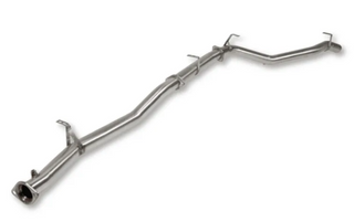 Metallic exhaust pipe on a white background