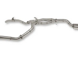 Metal exhaust pipe on a white background