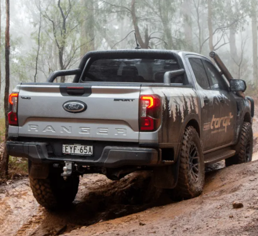 Torqit Stainless Steel Snorkel (Matte Black) & Airbox for 2022+ Next-Gen Ford Ranger