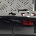 Close-up of the Bush Company Solar Panel Bracket for AX27, DX27 & TX27