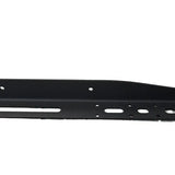 Black metal bracket on a white background