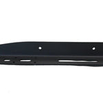Black metal bumper on a white background