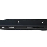 Black metal bumper on a white background