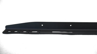 Black metal bumper on a white background