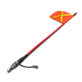 Acot500 1.2m Whip Flag and Top LED, Quick Release