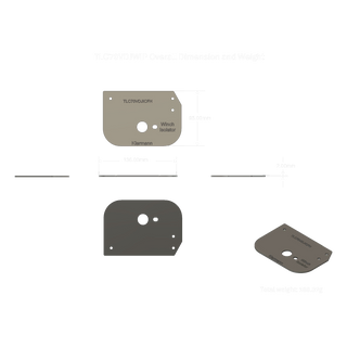 TLC70VDJWIP overall dimensions and weight
