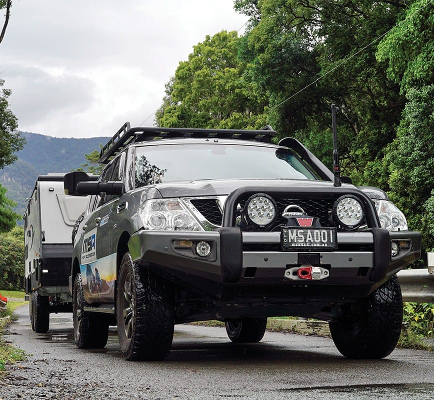 Patrol Y62 with MSA POWER FOLD Towing Mirrors