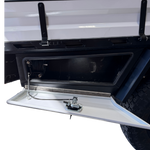 Driver side under tray toolbox