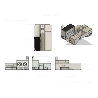 Troopy Interior overall dimensions and weight