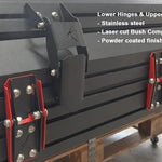 Bush Company TX27 Hardshell Rooftop Tent hinges