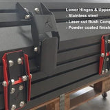 Bush Company TX27 Hardshell Rooftop Tent hinges
