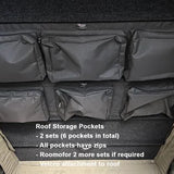 Bush Company TX27 Hardshell Rooftop Tent storage pockets