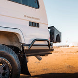 side view of TCC 78 Series Troopcarrier Rear Bar Tow Bar