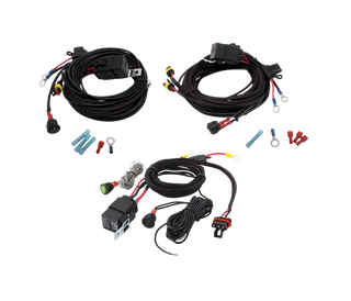 Car wiring harness kit with connectors on a white background