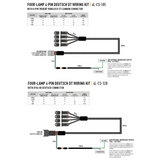 Wiring kit diagram with Deutsch connectors on a white background