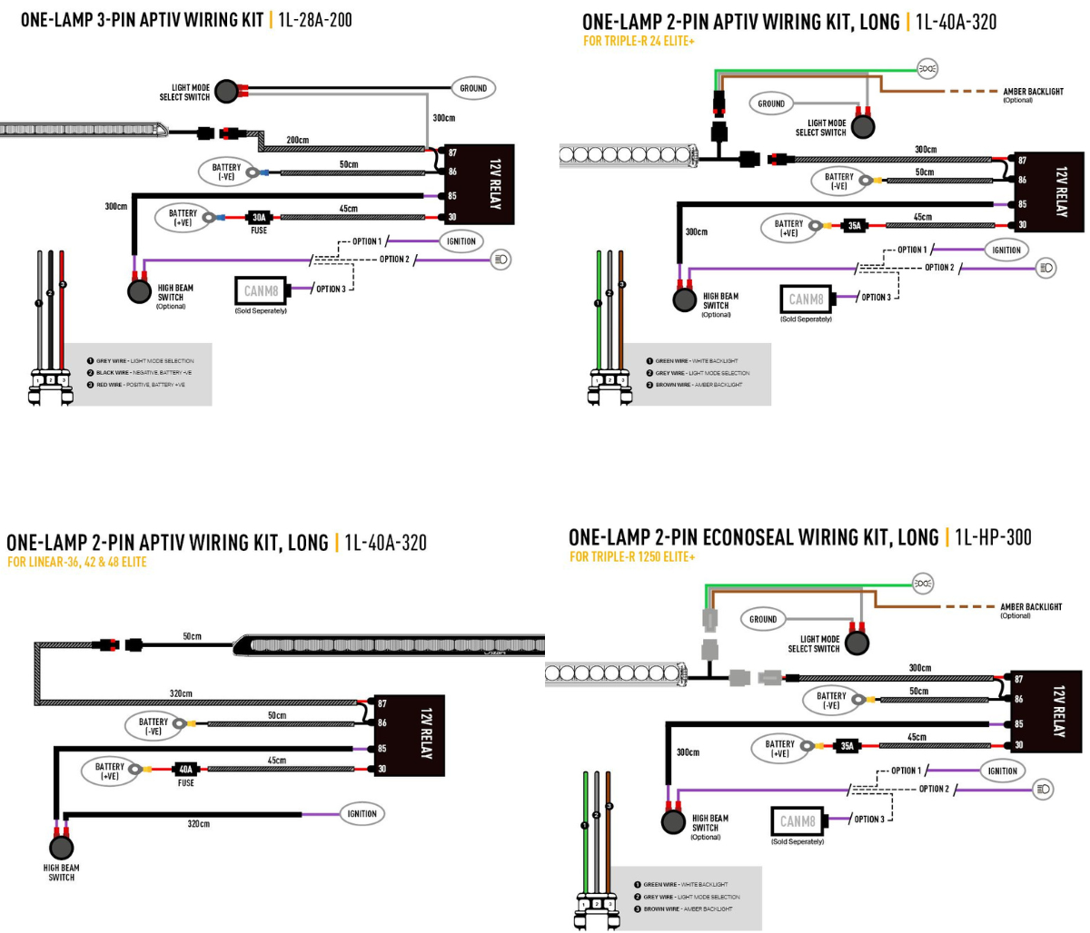 Wiring diagram for automotive applications on a white background