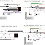 Wiring diagram for automotive applications on a white background