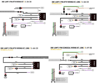 Wiring diagram for automotive applications on a white background