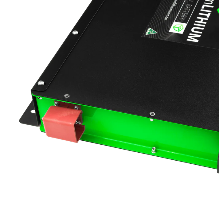 Custom Lithium Next Generation 100Ah Ultra Slim Lithium Battery terminals
