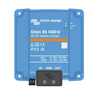 Victron Energy Orion XS 1400 DC/DC battery charger on a white background