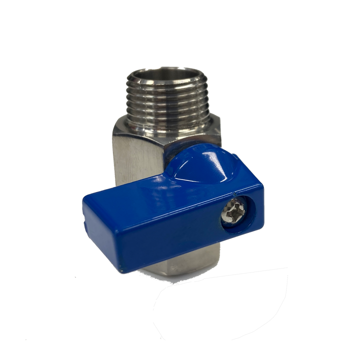 3/8" M/F MINI BALL VALVE S/S