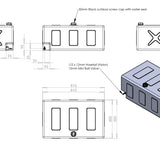BOAB 120L Poly Rectangle Water Tank