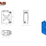 BOAB 20L Poly Water Jerry Can with Tap