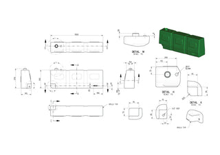 BOAB 50Lt Poly Taper Water Tank