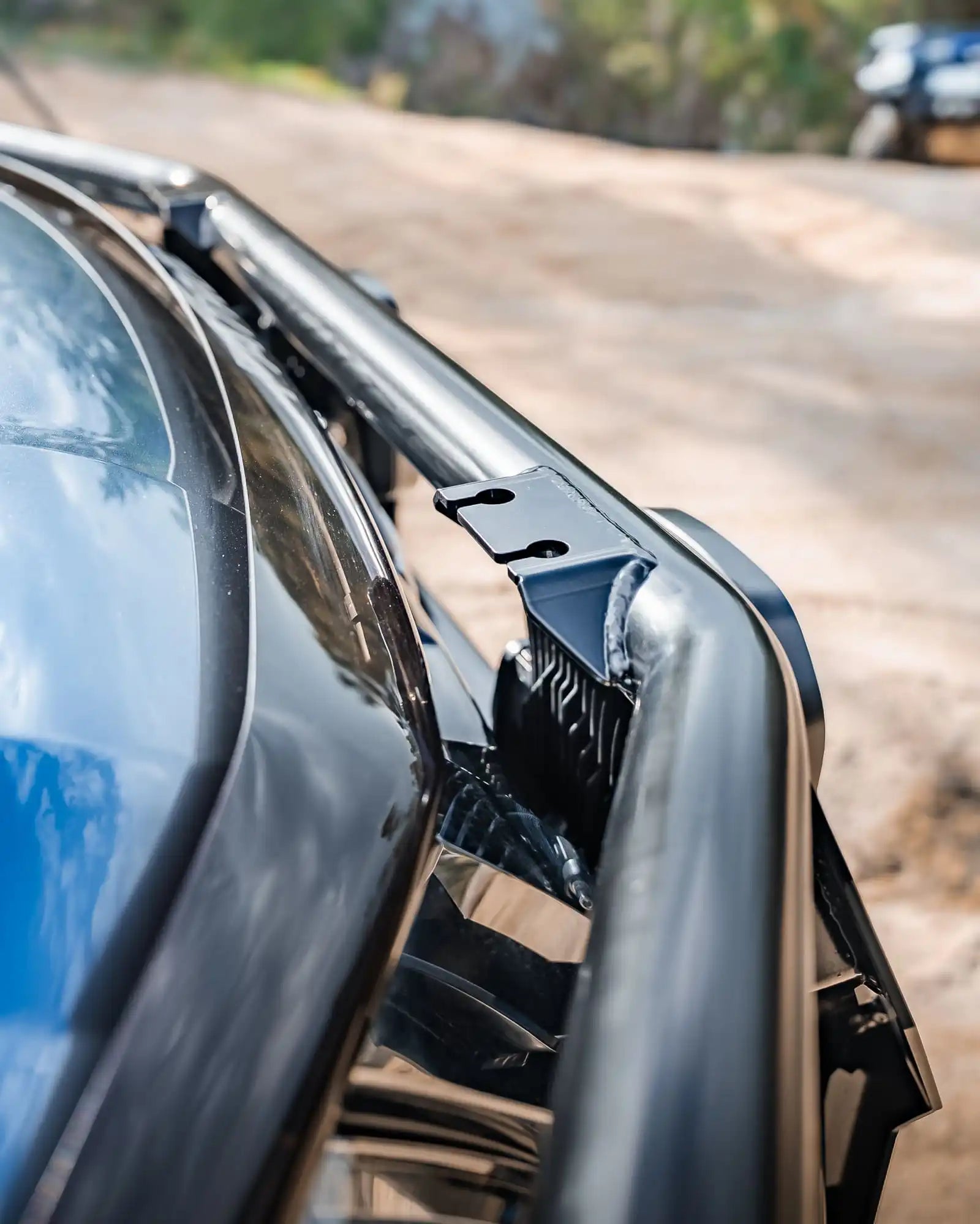 Close up of TCC Y62 Patrol S5 Bull Bar